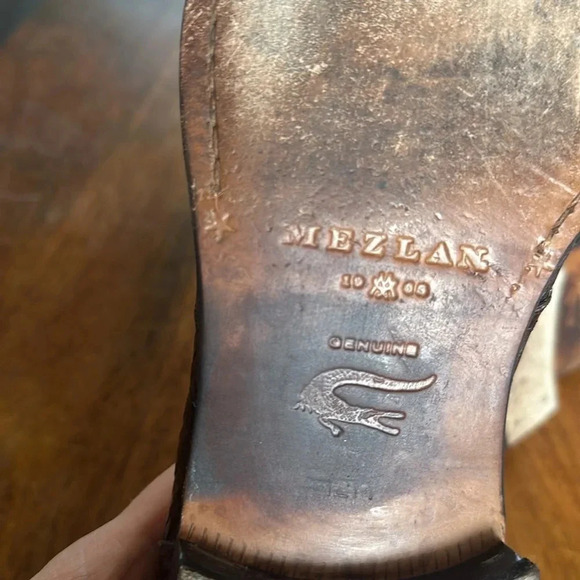 Mezlan men’s Crocodile shoes Size 12 - Picture 9 of 9